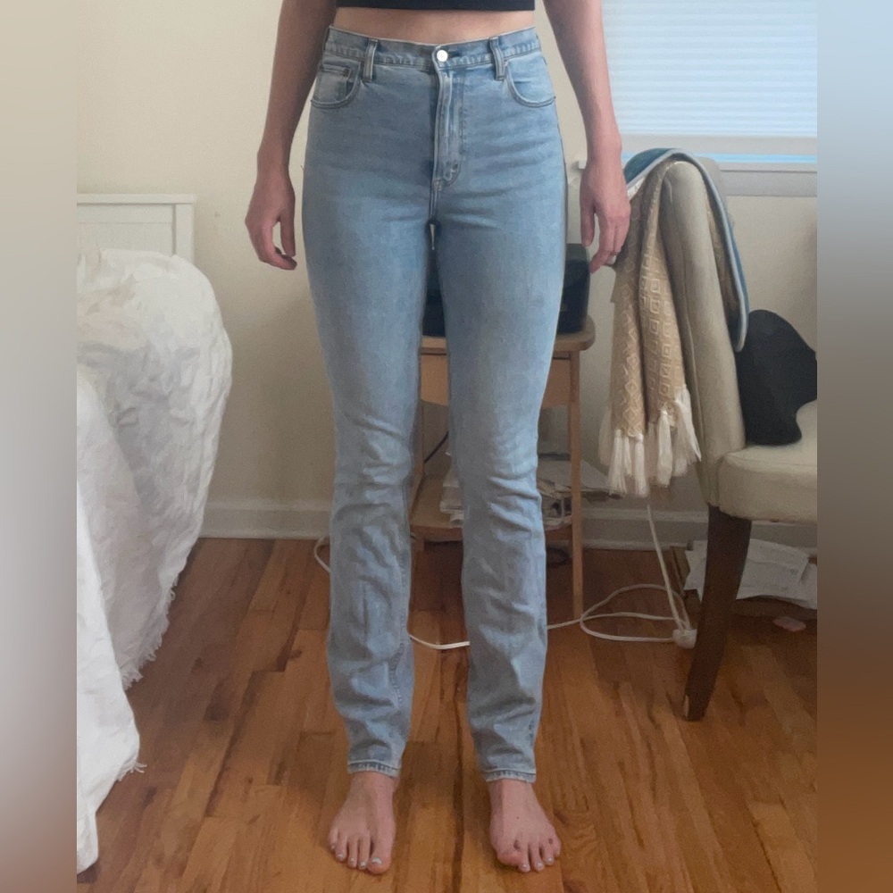 Abercrombie & Fitch Women's High Rise Light Blue Jeans